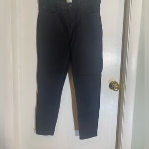 J. Crew black jeans with stretch, size 32